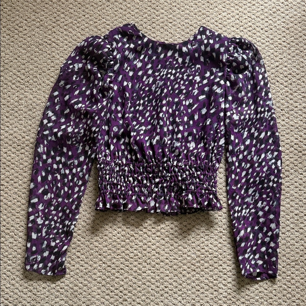 ‼️ Express Purple Patterned Top ‼️